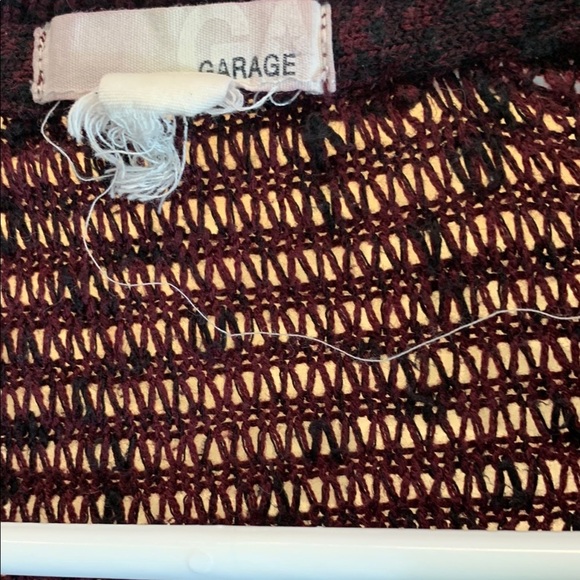 Garage Burgundy Knit Sweater - Picture 2 of 3